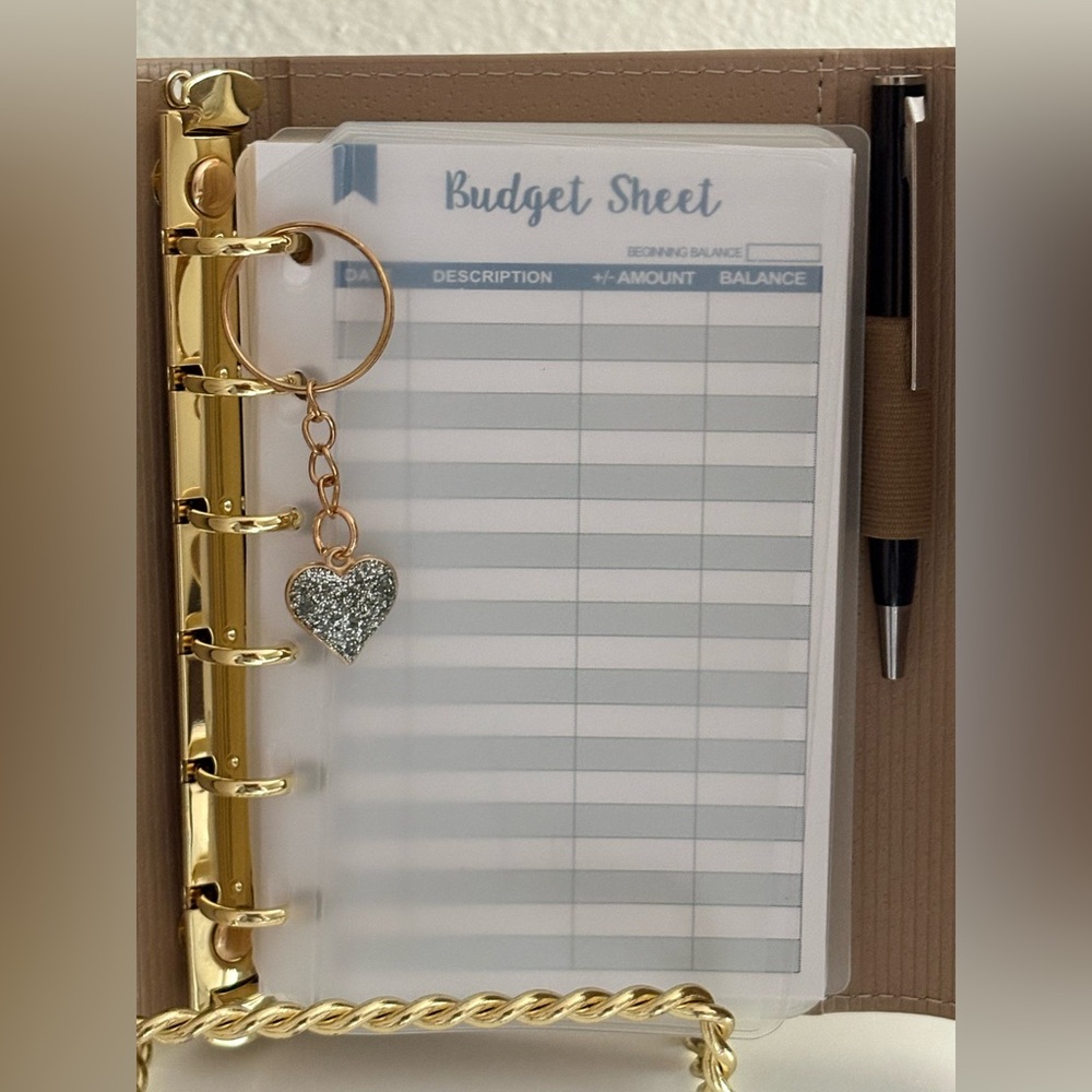 Brand New A7 Tri-Fold Wallet with Inserts for Cash Budgeting / Stuffing - Picture 4 of 8